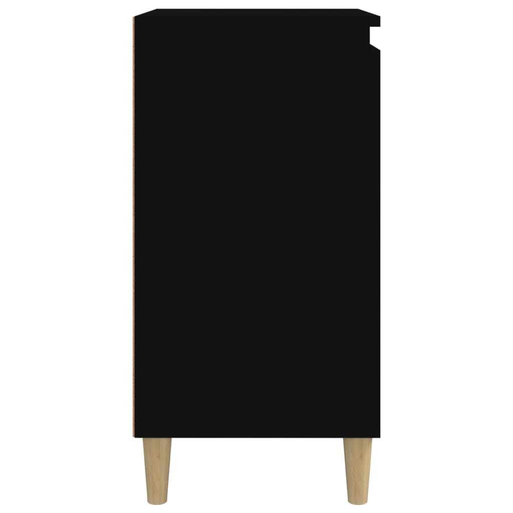 Nachttische 2 Stk. Schwarz 40x35x70 cm Holzwerkstoff - Pazzar.ch