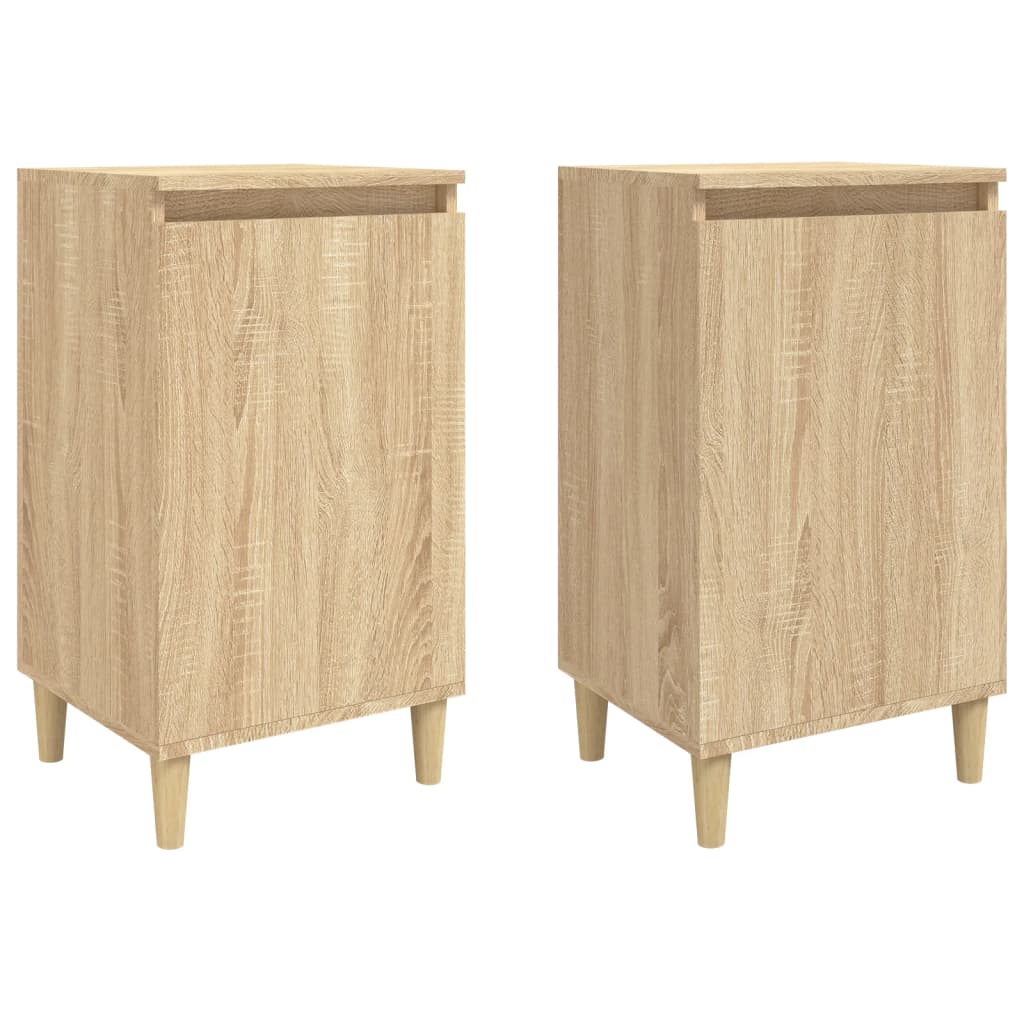 Nachttische 2 Stk. Sonoma-Eiche 40x35x70 cm Holzwerkstoff - Pazzar.ch