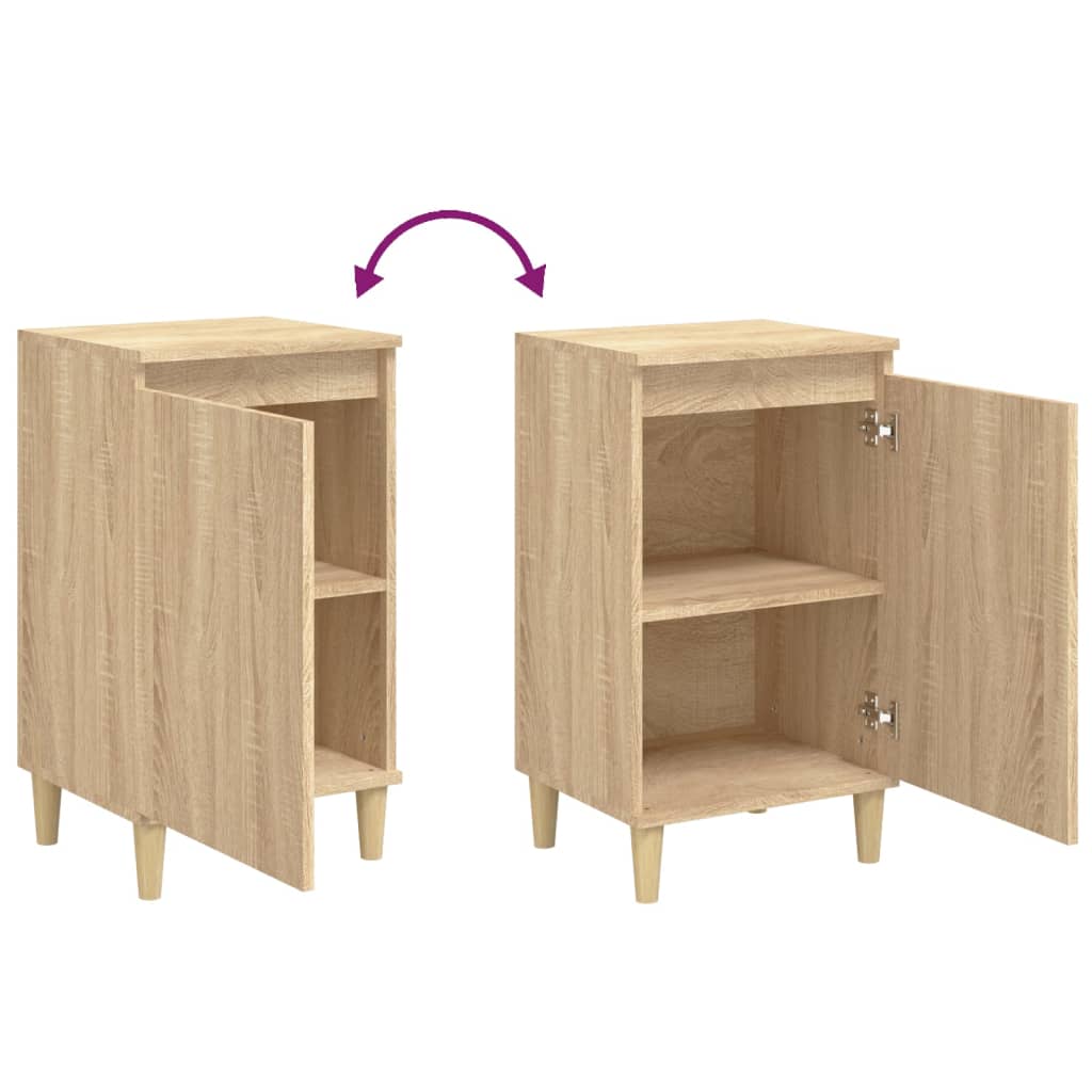 Nachttische 2 Stk. Sonoma-Eiche 40x35x70 cm Holzwerkstoff - Pazzar.ch