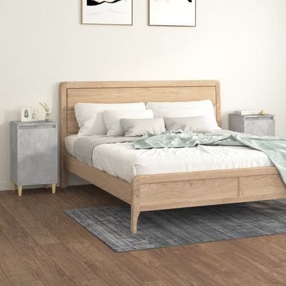 Nachttische 2 Stk. Betongrau 40x35x70 cm Holzwerkstoff - Pazzar.ch