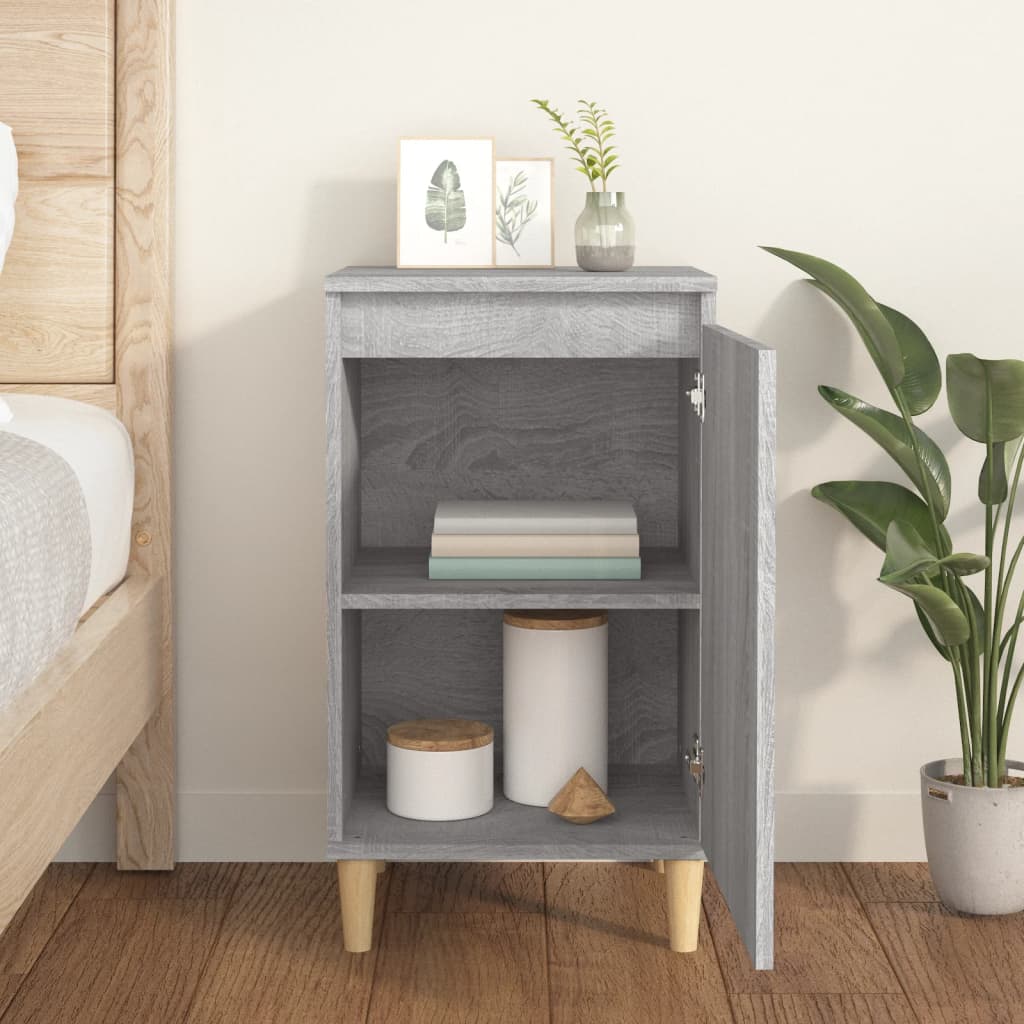 Nachttisch Grau Sonoma 40x35x70 cm Holzwerkstoff - Pazzar.ch