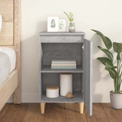 Nachttisch Grau Sonoma 40x35x70 cm Holzwerkstoff - Pazzar.ch