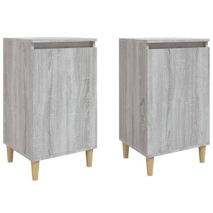Nachttische 2 Stk. Grau Sonoma 40x35x70 cm Holzwerkstoff - Pazzar.ch