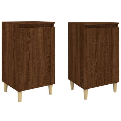 Nachttische 2 Stk. Braun Eichen-Optik 40x35x70 cm Holzwerkstoff - Pazzar.ch