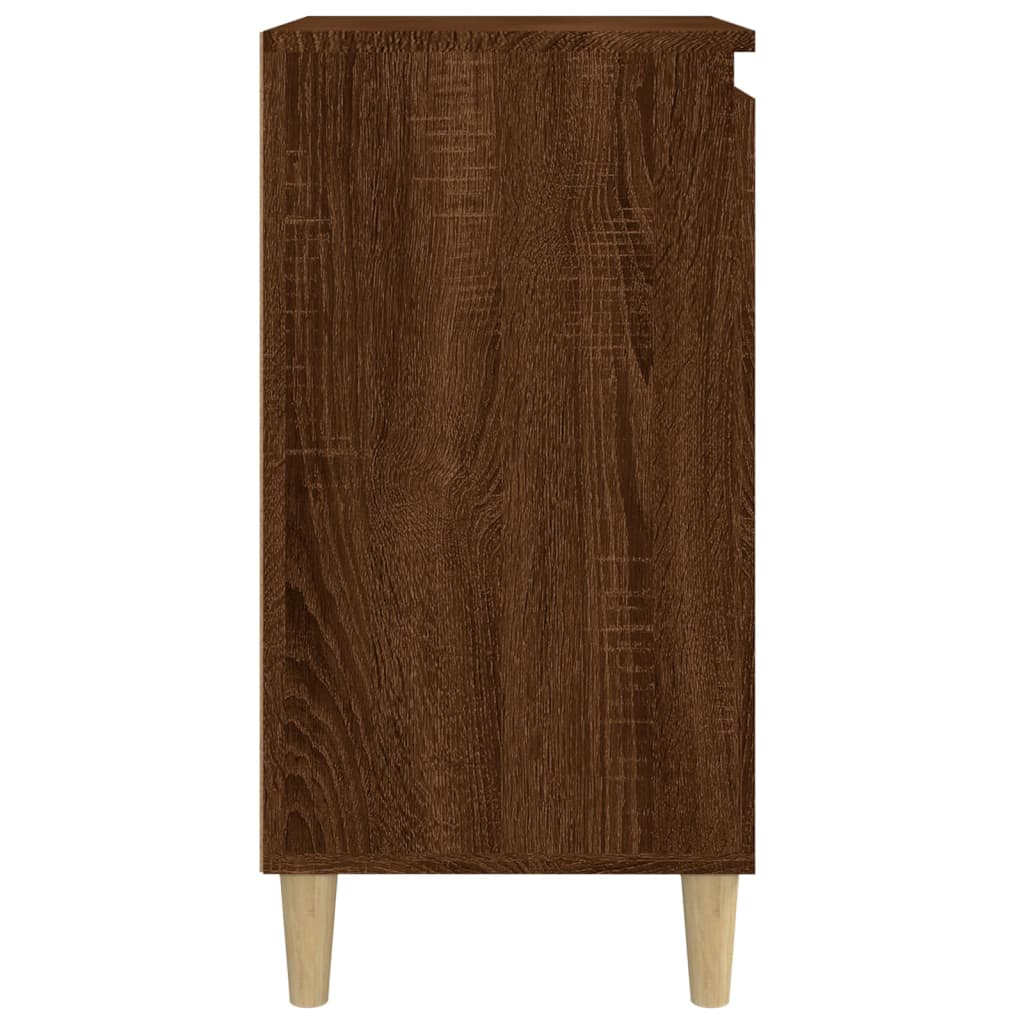 Nachttische 2 Stk. Braun Eichen-Optik 40x35x70 cm Holzwerkstoff - Pazzar.ch