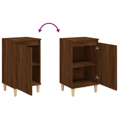 Nachttische 2 Stk. Braun Eichen-Optik 40x35x70 cm Holzwerkstoff - Pazzar.ch