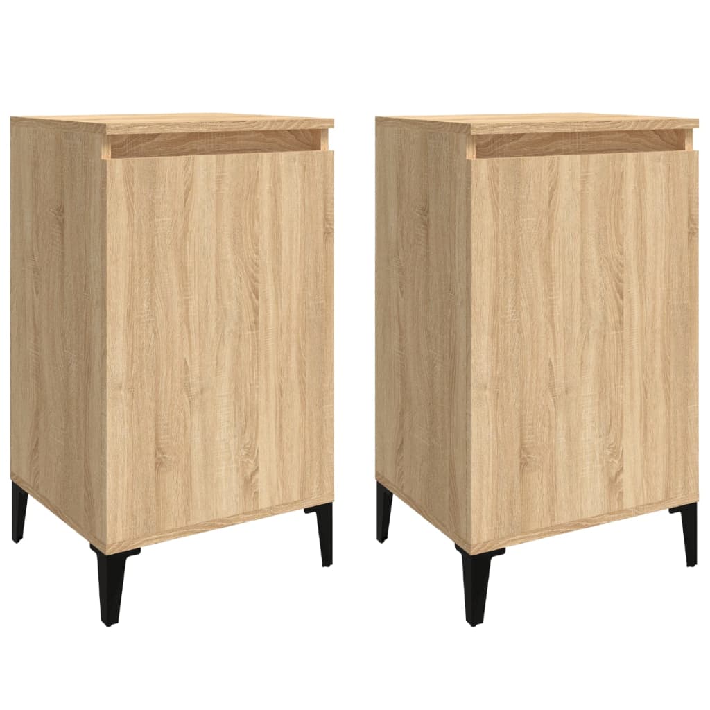 Nachttische 2 Stk. Sonoma-Eiche 40x35x70 cm Holzwerkstoff - Pazzar.ch