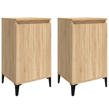 Nachttische 2 Stk. Sonoma-Eiche 40x35x70 cm Holzwerkstoff - Pazzar.ch