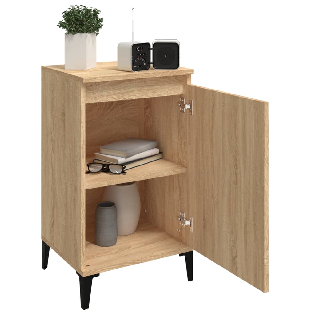 Nachttische 2 Stk. Sonoma-Eiche 40x35x70 cm Holzwerkstoff - Pazzar.ch