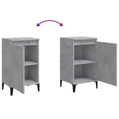 Nachttische 2 Stk. Betongrau 40x35x70 cm Holzwerkstoff - Pazzar.ch