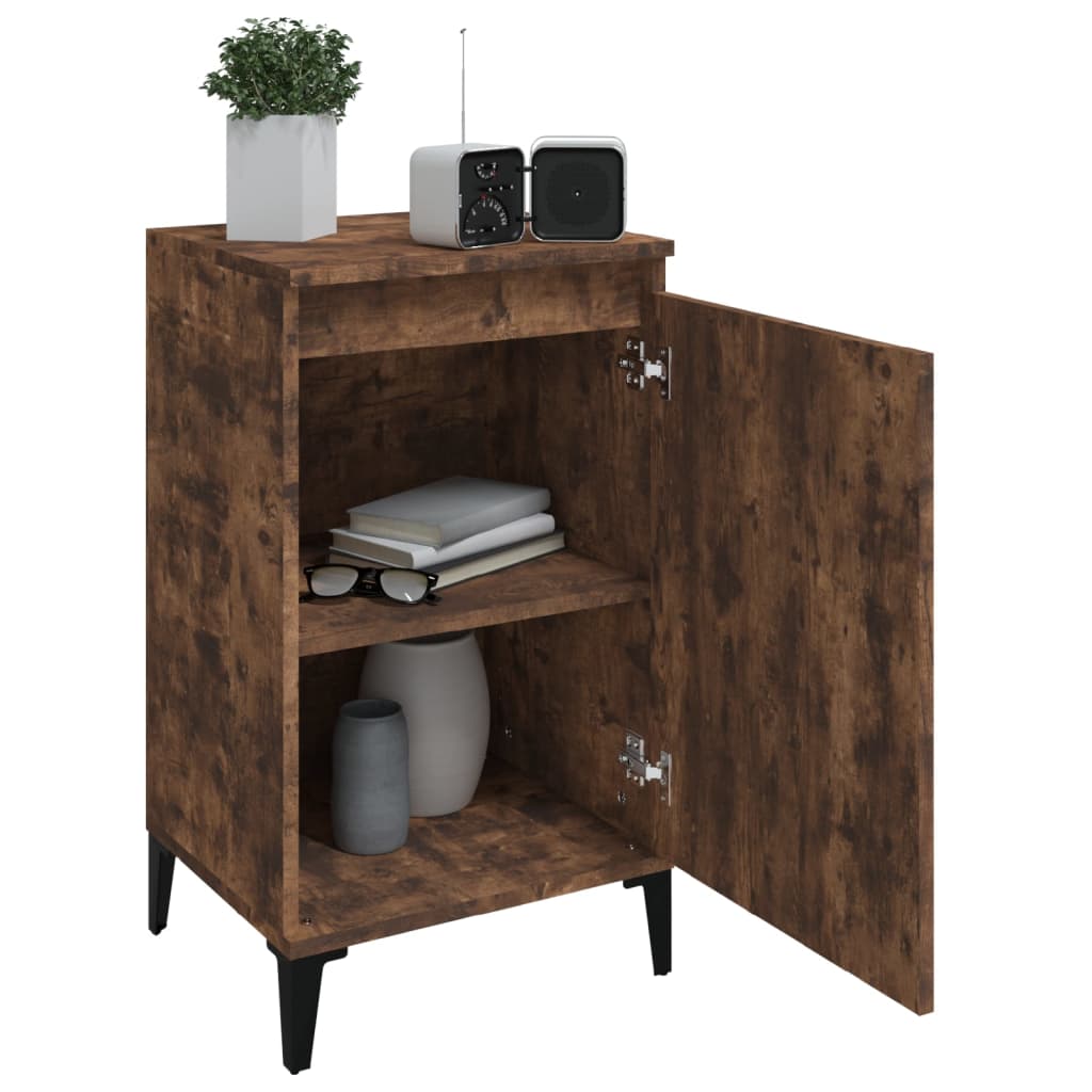 Nachttisch Räuchereiche 40x35x70 cm Holzwerkstoff - Pazzar.ch