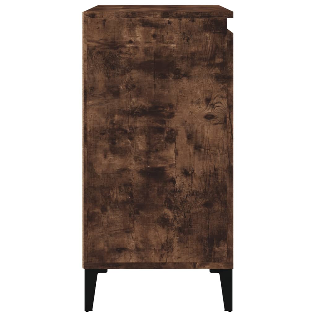 Nachttische 2 Stk. Räuchereiche 40x35x70 cm Holzwerkstoff - Pazzar.ch