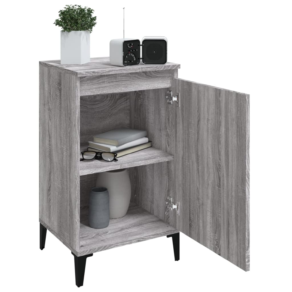Nachttisch Grau Sonoma 40x35x70 cm Holzwerkstoff - Pazzar.ch
