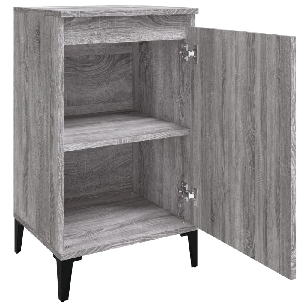 Nachttisch Grau Sonoma 40x35x70 cm Holzwerkstoff - Pazzar.ch