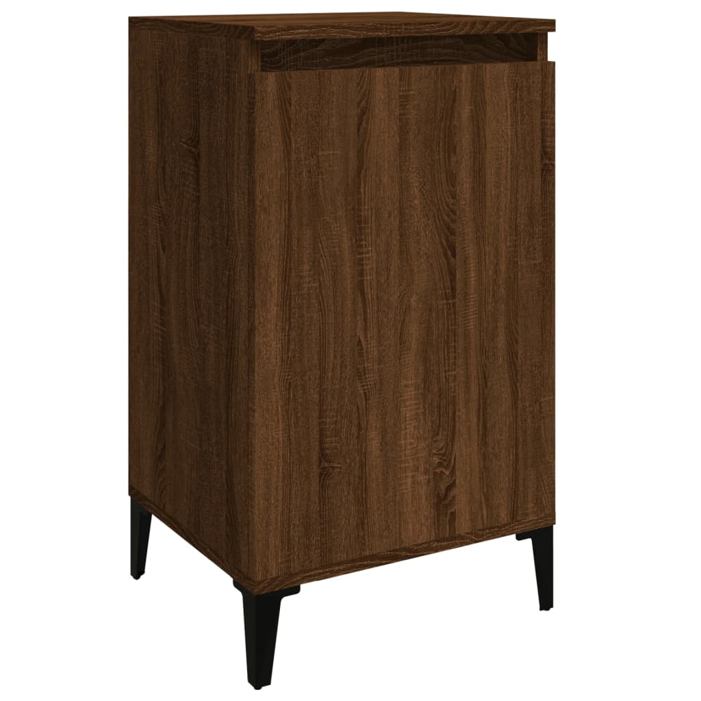 Nachttische 2 Stk. Braun Eichen-Optik 40x35x70 cm Holzwerkstoff - Pazzar.ch
