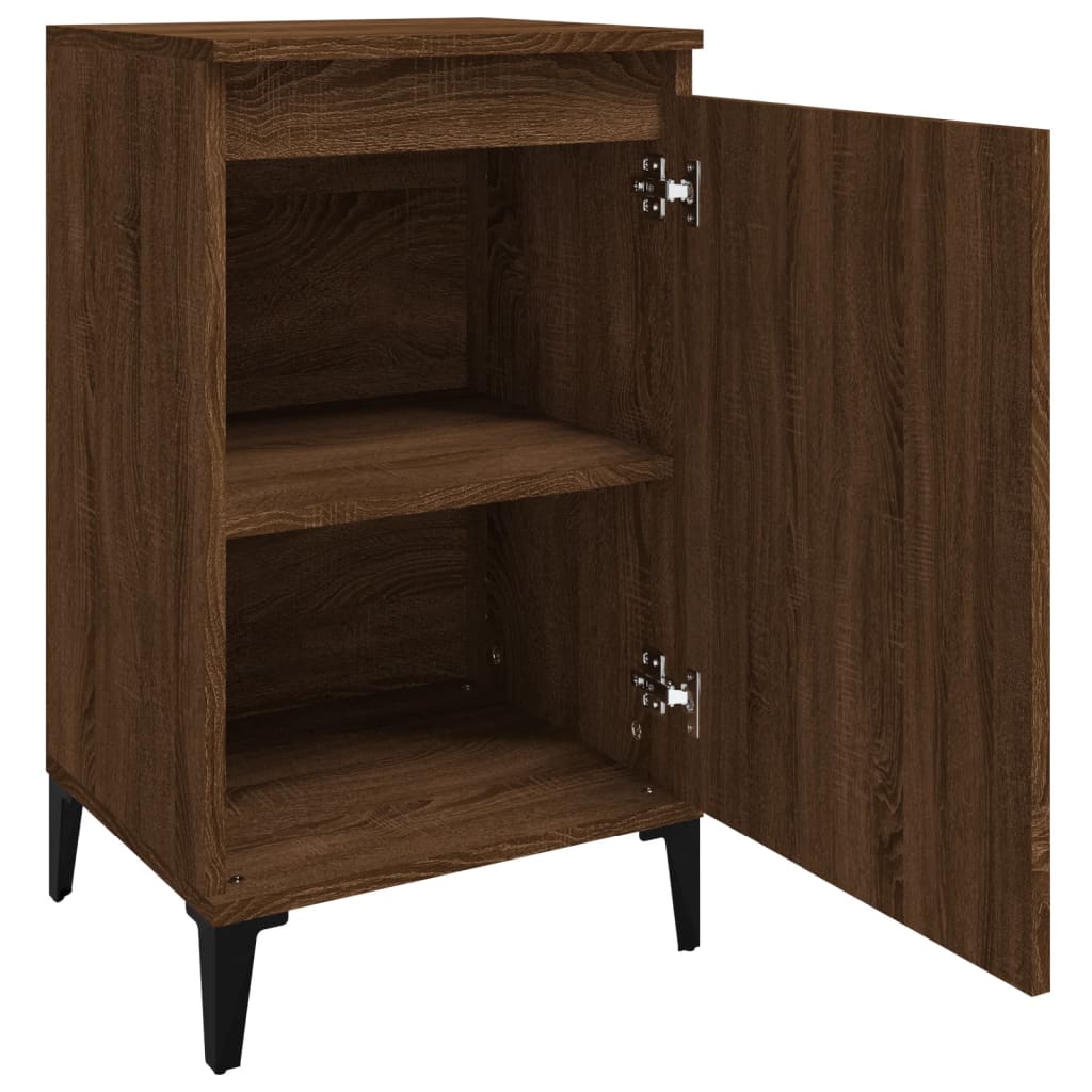 Nachttische 2 Stk. Braun Eichen-Optik 40x35x70 cm Holzwerkstoff - Pazzar.ch