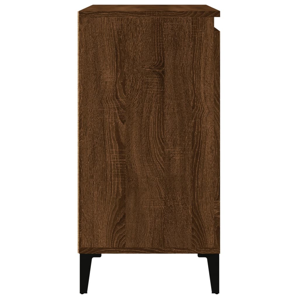 Nachttische 2 Stk. Braun Eichen-Optik 40x35x70 cm Holzwerkstoff - Pazzar.ch