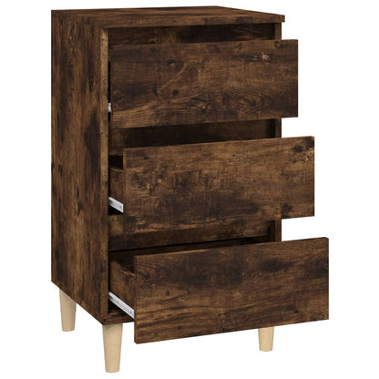 Nachttisch Räuchereiche 40x35x70 cm Holzwerkstoff - Pazzar.ch
