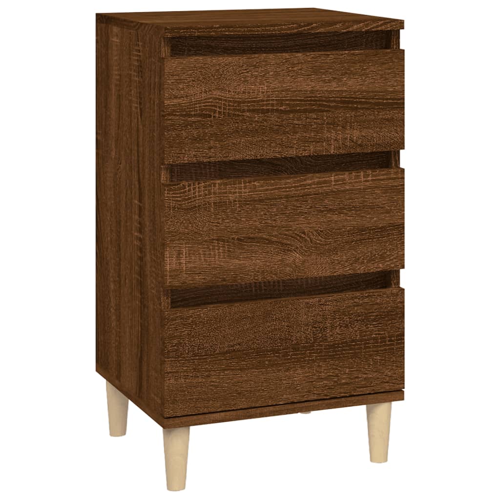 Nachttisch Braun Eichen-Optik 40x35x70 cm Holzwerkstoff - Pazzar.ch