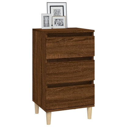 Nachttisch Braun Eichen-Optik 40x35x70 cm Holzwerkstoff - Pazzar.ch