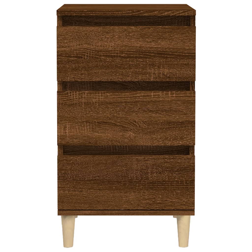 Nachttisch Braun Eichen-Optik 40x35x70 cm Holzwerkstoff - Pazzar.ch