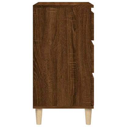 Nachttisch Braun Eichen-Optik 40x35x70 cm Holzwerkstoff - Pazzar.ch