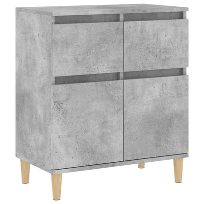 Sideboard Betongrau 60x35x70 cm Holzwerkstoff - Pazzar.ch