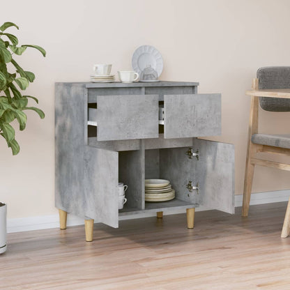 Sideboard Betongrau 60x35x70 cm Holzwerkstoff - Pazzar.ch