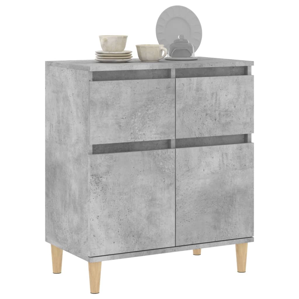 Sideboard Betongrau 60x35x70 cm Holzwerkstoff - Pazzar.ch