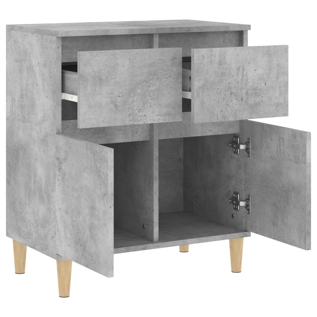 Sideboard Betongrau 60x35x70 cm Holzwerkstoff - Pazzar.ch