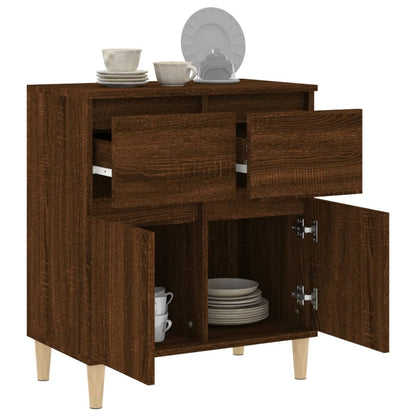 Sideboard Braun Eichen-Optik 60x35x70 cm Holzwerkstoff - Pazzar.ch