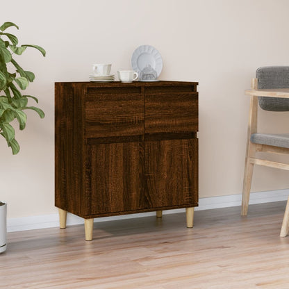Sideboard Braun Eichen-Optik 60x35x70 cm Holzwerkstoff - Pazzar.ch