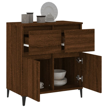 Sideboard Braun Eichen-Optik 60x35x70 cm Holzwerkstoff - Pazzar.ch
