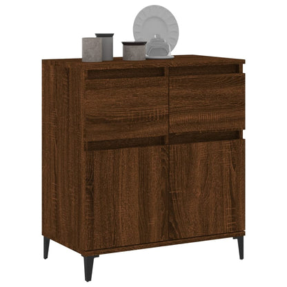 Sideboard Braun Eichen-Optik 60x35x70 cm Holzwerkstoff - Pazzar.ch