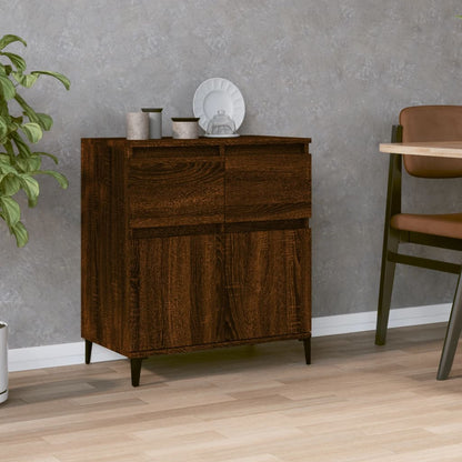 Sideboard Braun Eichen-Optik 60x35x70 cm Holzwerkstoff - Pazzar.ch