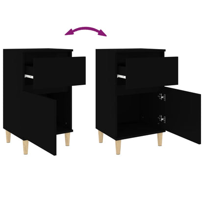 Nachttisch Schwarz 40x35x70 cm - Pazzar.ch