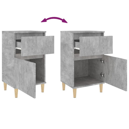 Nachttische 2 Stk. Betongrau 40x35x70 cm - Pazzar.ch