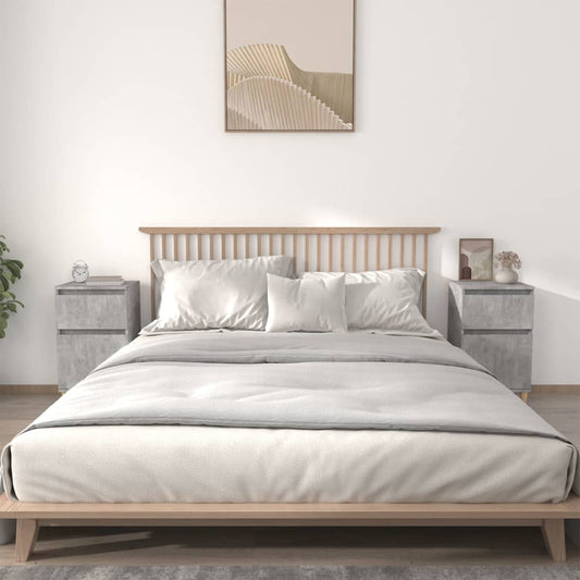 Nachttische 2 Stk. Betongrau 40x35x70 cm - Pazzar.ch