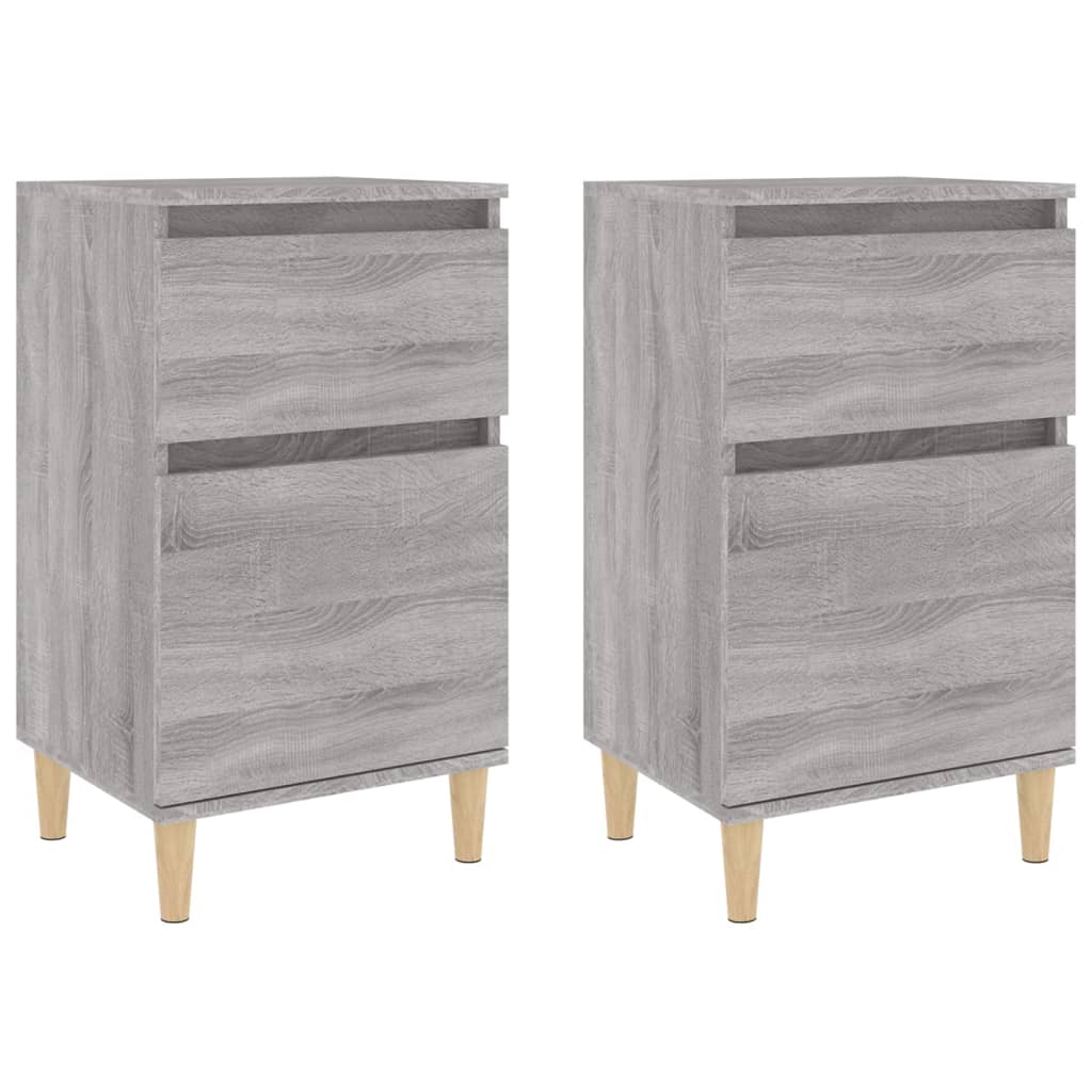 Nachttische 2 Stk. Grau Sonoma 40x35x70 cm - Pazzar.ch