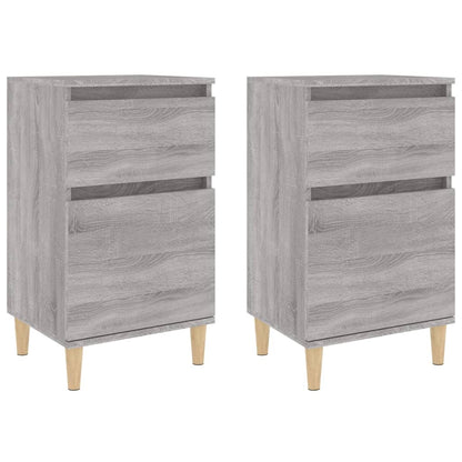 Nachttische 2 Stk. Grau Sonoma 40x35x70 cm - Pazzar.ch