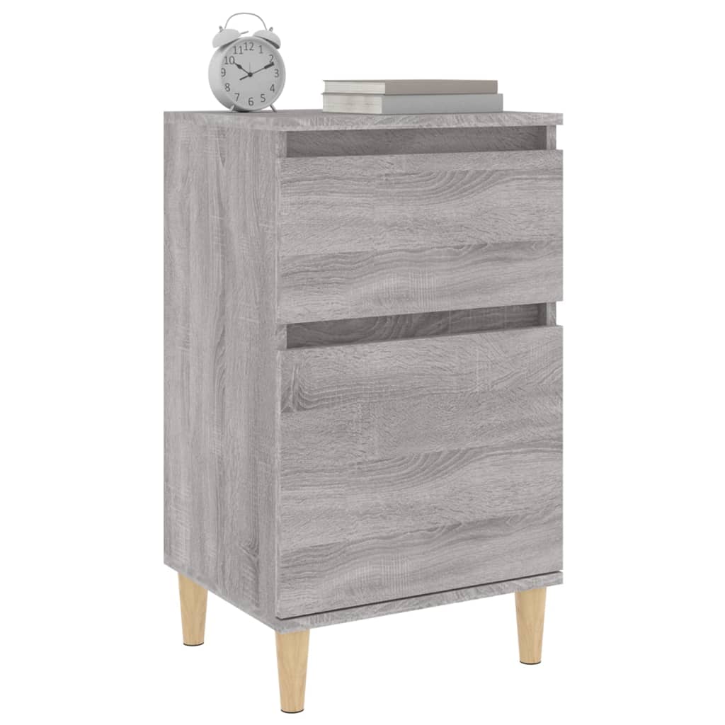 Nachttische 2 Stk. Grau Sonoma 40x35x70 cm - Pazzar.ch