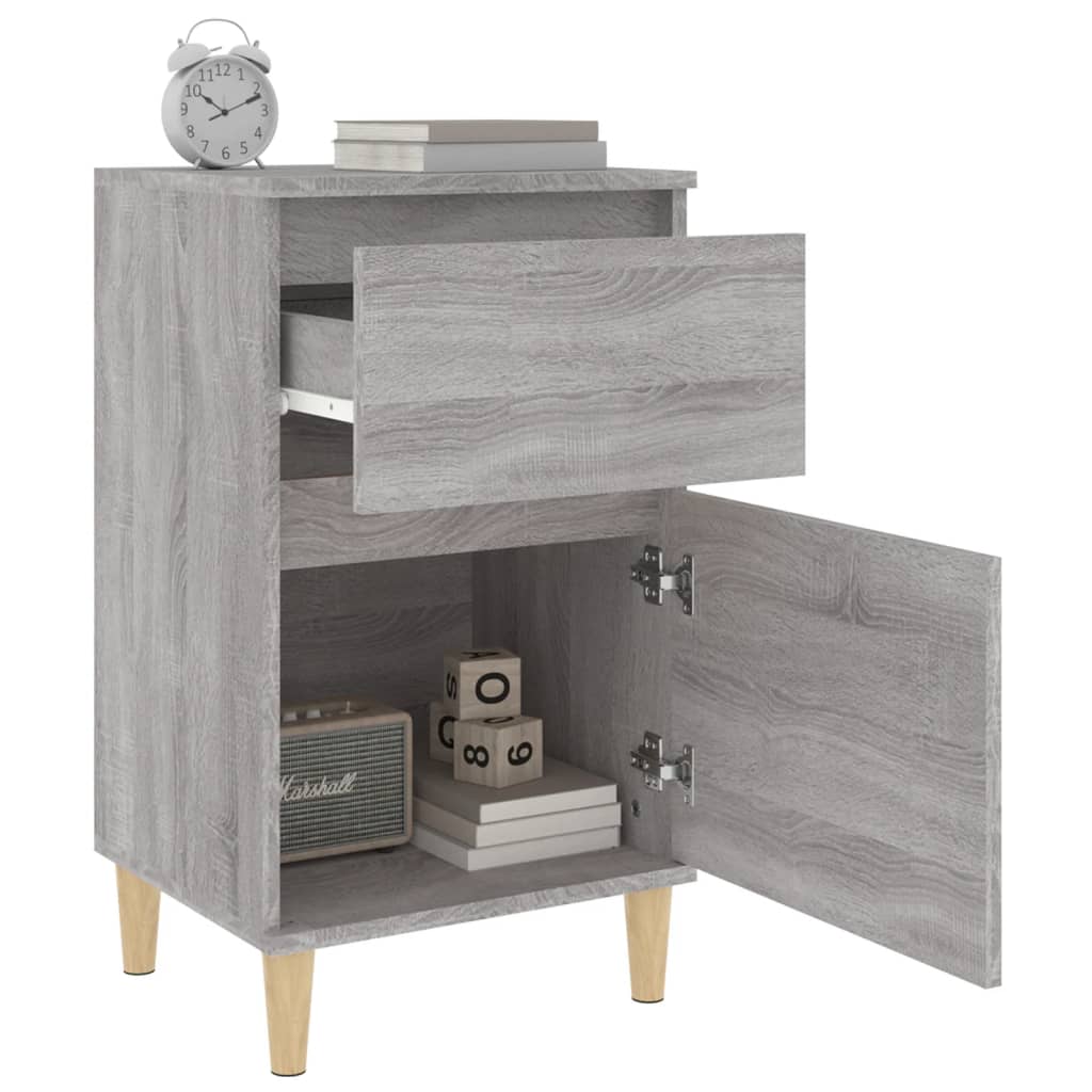Nachttische 2 Stk. Grau Sonoma 40x35x70 cm - Pazzar.ch