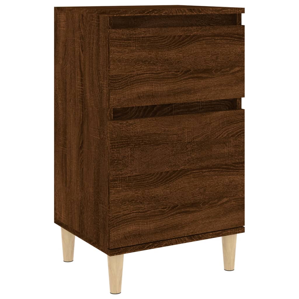Nachttisch Braun Eichen-Optik 40x35x70 cm - Pazzar.ch