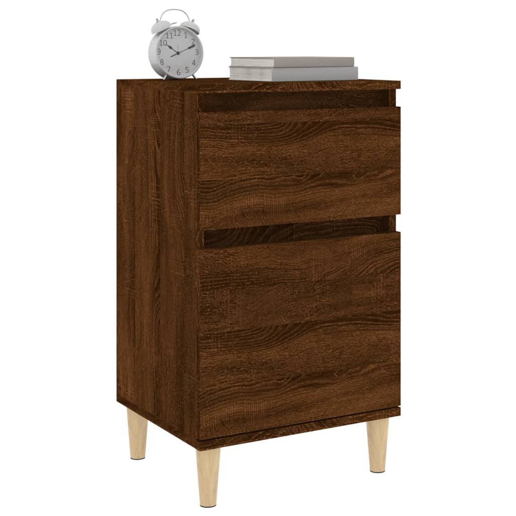 Nachttisch Braun Eichen-Optik 40x35x70 cm - Pazzar.ch