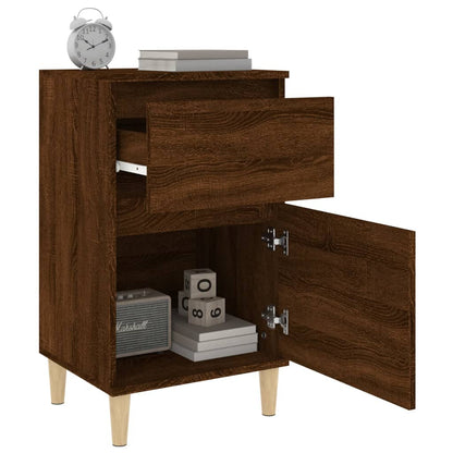 Nachttische 2 Stk. Braun Eichen-Optik 40x35x70 cm - Pazzar.ch
