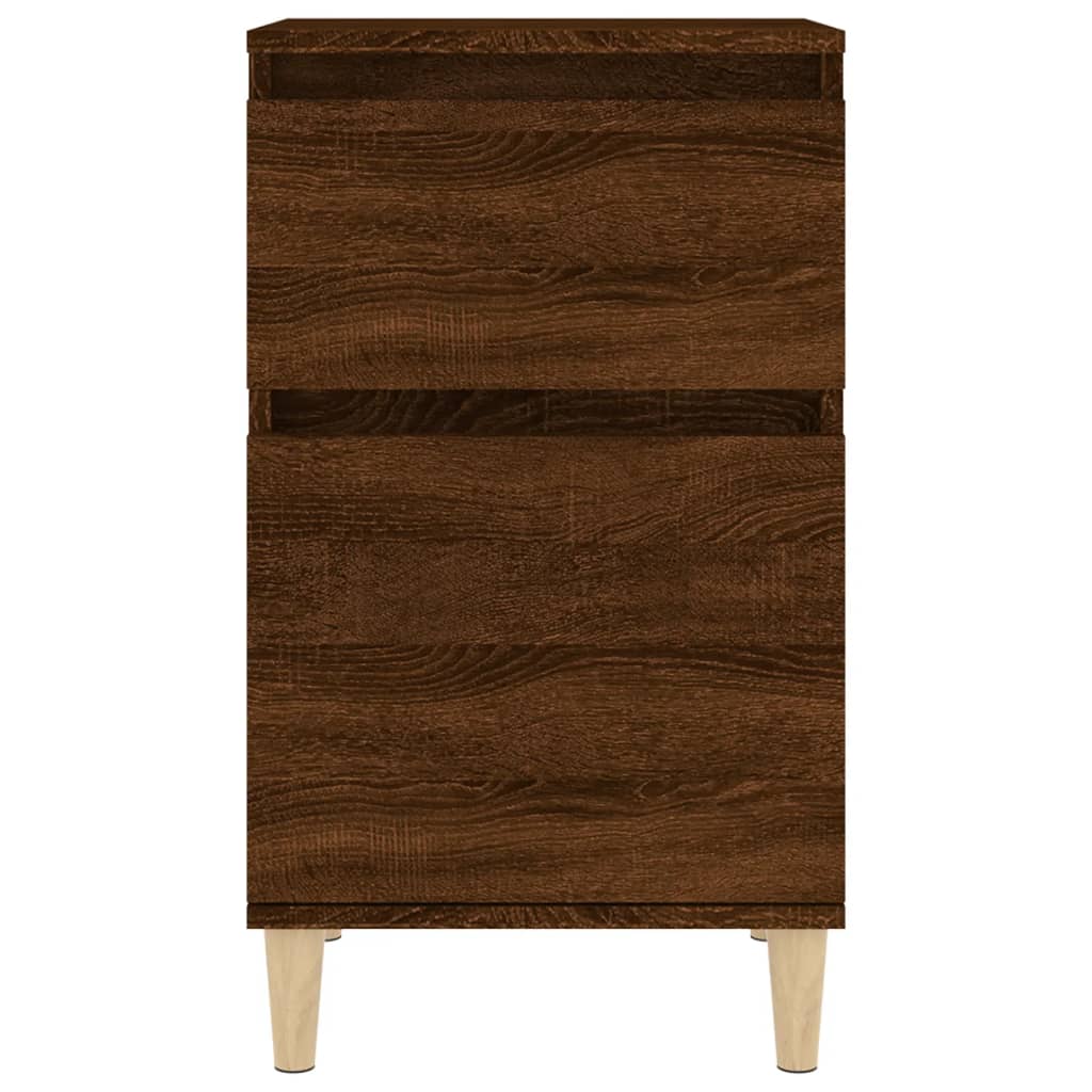Nachttische 2 Stk. Braun Eichen-Optik 40x35x70 cm - Pazzar.ch
