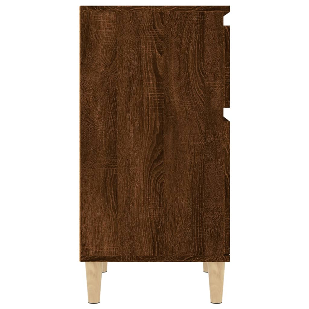 Nachttische 2 Stk. Braun Eichen-Optik 40x35x70 cm - Pazzar.ch