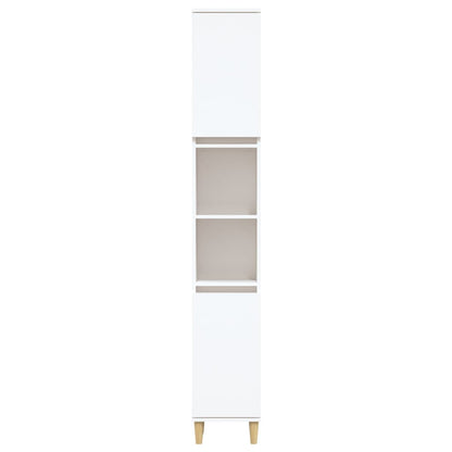 Badschrank Weiß 30x30x190 cm Holzwerkstoff - Pazzar.ch