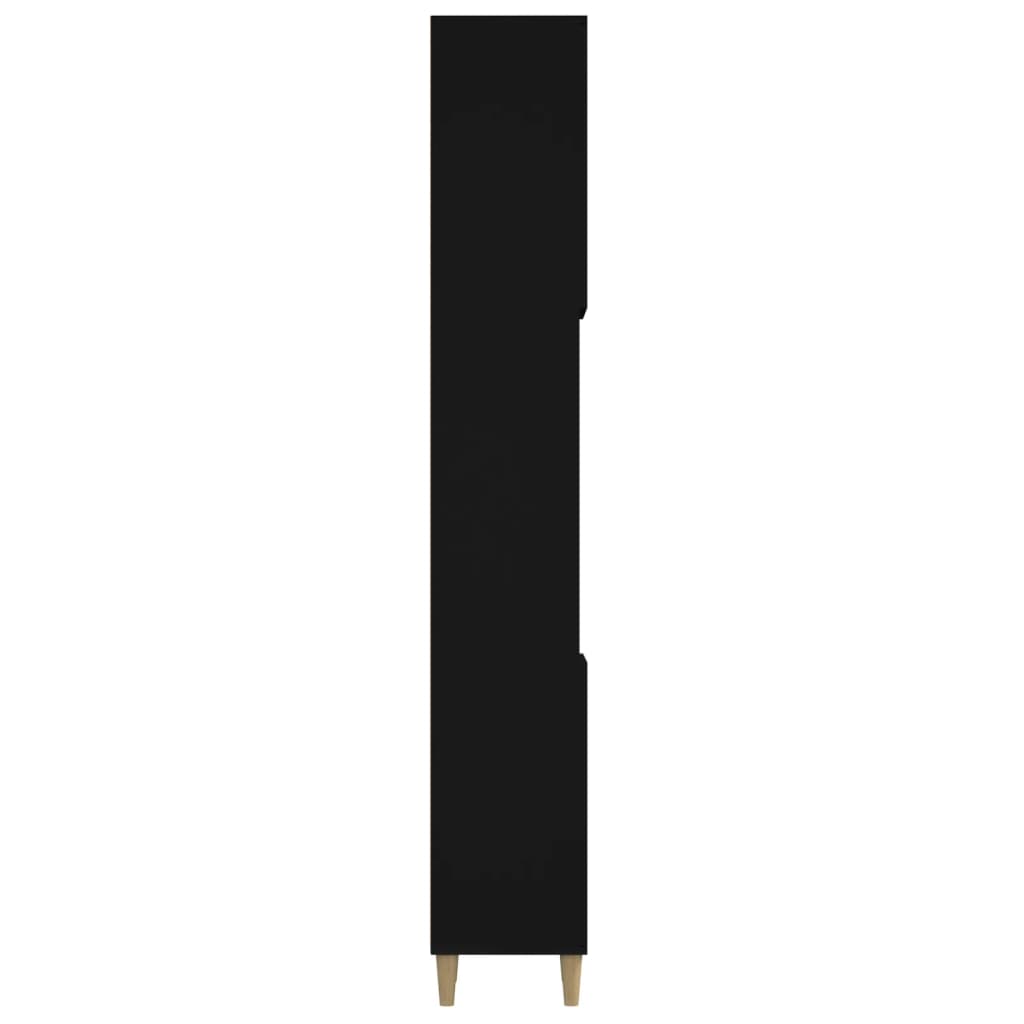 Badschrank Schwarz 30x30x190 cm Holzwerkstoff - Pazzar.ch