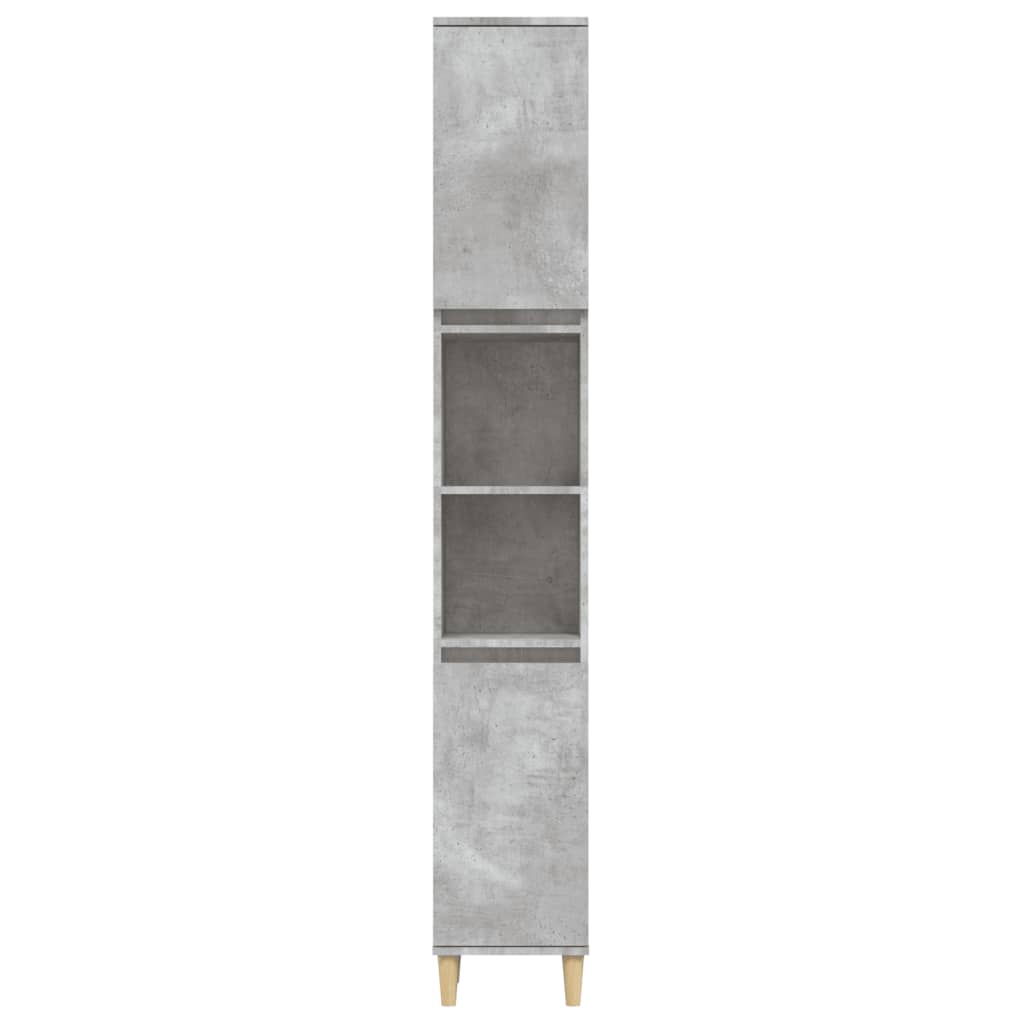 Badschrank Betongrau 30x30x190 cm Holzwerkstoff - Pazzar.ch